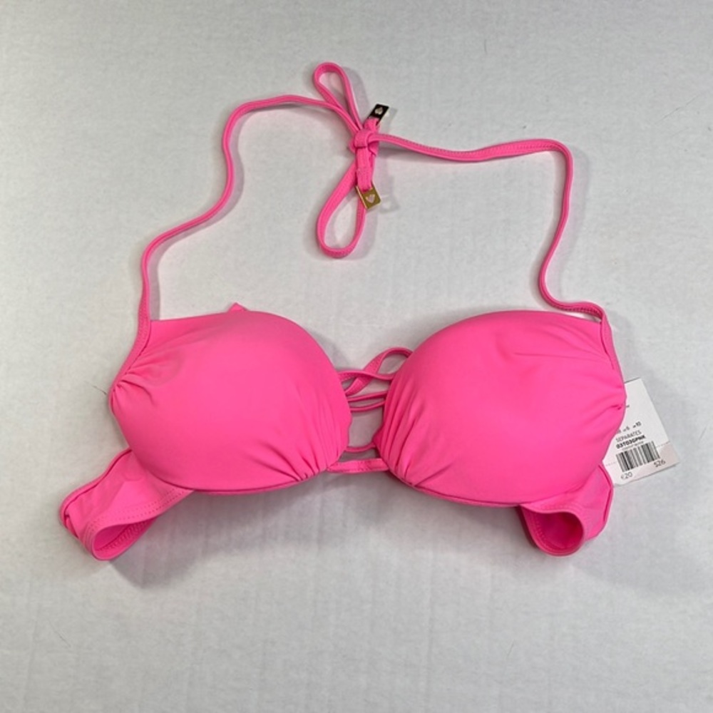 Topshop Bright Pink Bikini Top Size 6